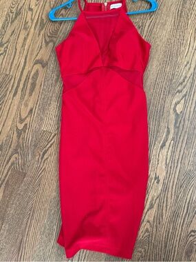 Emerald Sundae vintage red bodycon dress